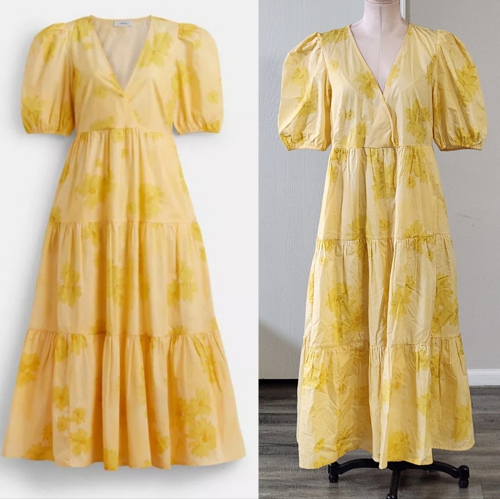 Coach Yellow Floral Maxi Dress